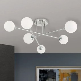 Orion DL 7-786/6 - Felületre szerelhető csillár  SNOWWHITE 6xG9/20W/230V átm. 84 cm matt króm