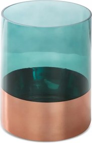 Dekorációs gyertyatartó SALVIA8 12x15 zsálya réz, henger alakú