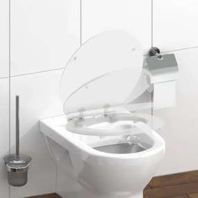 Schütte 84100-A - Fehér SoftClose WC-ülőke, MDF-ből készült