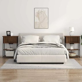 Éjjeliszekrény barna tölgy 55 x 31 x 76 cm Faanyag