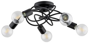 Felületre szerelhető csillár MAXIS 5xE27/15W/230V fekete