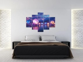 Kép - Bolygók a vízen (150x105 cm)