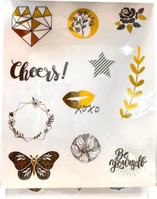 Színes Black&amp;Gold matrica szett 3 ív