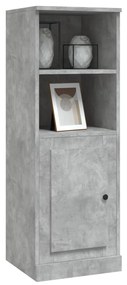 betonszürke szerelt fa magasszekrény 36x35,5x103,5 cm