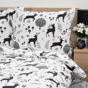 4Home Flanel ágynemű Autumn Forest, 220 x 200 cm, 2 db 70 x 90 cm