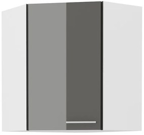 Sarok felső konyhaszekrény Lavera 58 x 58 GN 72 1F (fehér + fényes szürke). 1032419
