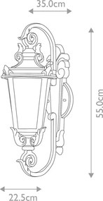 Elstead Lighting BALTIMORE BT1-M Fali lámpa 1x60W/E27 IP44