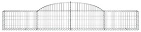 5 db íves horganyzott vas gabion kosár 300x30x40/60 cm