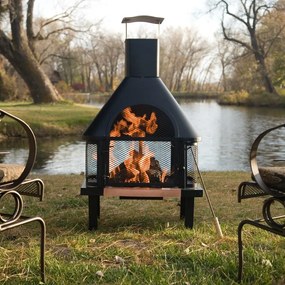 Avenberg Ontario kerti kültéri kandalló + grill