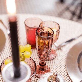 Pezsgőspohár készlet, 6db, 150 ml, rózsaszín, FREGATA TYP 4