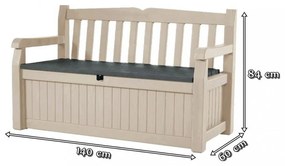 Eden Garden Bench pad és tároló