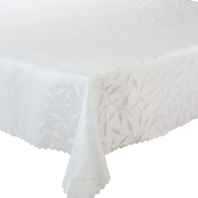 Abrosz Foltálló Asztalra Fehér Levelek Esküvői áldozás 130x320 cm