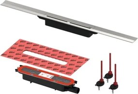 TECE zuhanylefolyó szett 90cm DN40 rozsdamentes acél 670900SET1