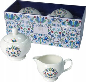 Livello porcelán cukortartó szett 310ml tejeskávé 250ml népi kasub