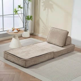 CALMERO kinyitható, multifunkciós kanapé – világosbarna