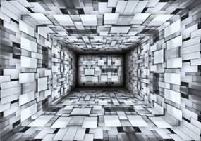 Fotótapéta Fehér geometria vinil csempe 368x254 minimalizmus Árnyék +ragasztó