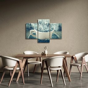 Kép - Téli világ egy bögrében (90x60 cm)