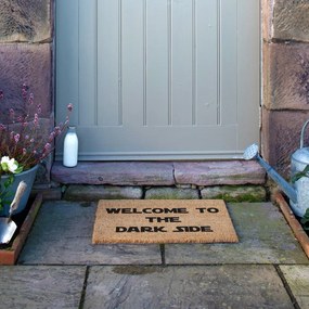 Kókuszrost lábtörlő 40x60 cm Welcome to the Darkside – Artsy Doormats