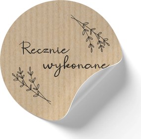 Kézzel készített kraft matricák SL28