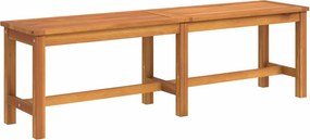 vidaXL tömör akácfa kerti pad 150 x 35 x 45 cm