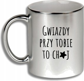 Ezüst Bögre Ajándék Különböző Alkalmakra Csillag Melletted