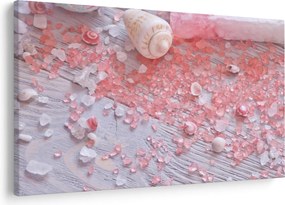 Kép - Tengerparti hangulat rózsaszín árnyalatokban (90x60 cm)