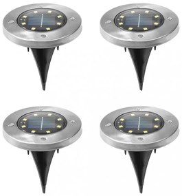 HI LED 4 db napelemes kerti talajba süllyeszthető lámpa