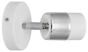 LED Fali spotlámpa TUBSSON 1xGU10/4,8W/230V fehér/fényes króm
