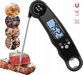 Konyhai Hőmérő -50-300°C Vezeték Nélküli Digitális LCD Steak Hús Szonda