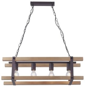 Leuchten Direkt 15684-79 - Csillár láncon EDITH 4xE27/60W/230V