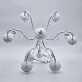 Csillár láncon DONATO 6xE14/40W/230V fehér