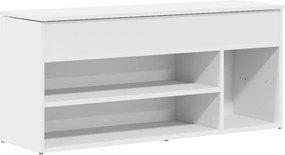 vidaXL fehér szerelt fa cipőpolc 102x30,5x45 cm