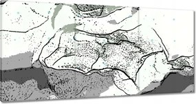 Festmények 180x90 Absztrakt Természetes mousse