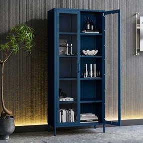 ANGELO vitrin, 800 x 1850 x 450 mm, Modern: gránátszín