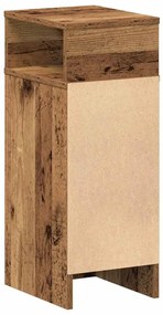 antik fa színű éjjeliszekrény fiókkal 25x31x66 cm