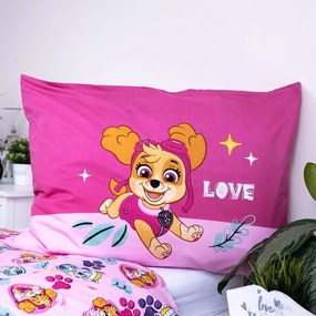 Egyszemélyes mikroszálas gyerek ágyneműhuzat 140x200 cm Paw Patrol – Jerry Fabrics