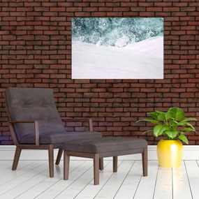 Kép - Türkiz absztrakció (90x60 cm)