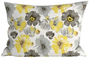 2 db mikroszálas díszpárnahuzat szett FEONELLE 50x70 cm, sárga-szürke