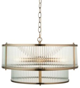 Endon 110944 - RIDGETON láncos csillár 5xE14/6W/230V sárgaréz