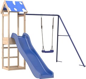 vidaXL tömör fenyőfa kültéri játszószett