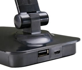 ONLI - LED Dimmelhető asztali lámpa USB porttal DESKI LED/7W/230V 4000K fekete