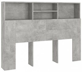 betonszürke áthidaló szekrény 140 x 19 x 103,5 cm