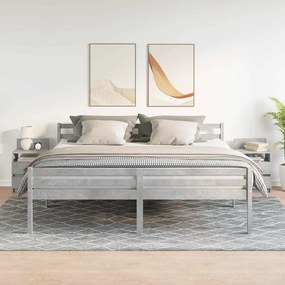 2 db betonszürke éjjeliszekrény 2 fiókkal 40x33x60 cm