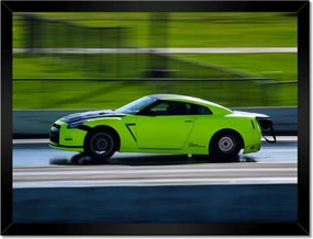 Poszterek keretben 40x30 Zöld sportautó