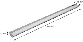 LED Pultmegvilágító LED/15W/230V ezüst