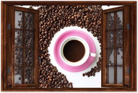 Poszter 60x40 Rózsaszín csészealj