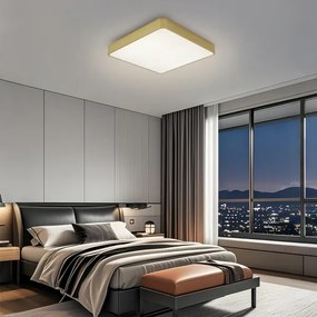 Brilagi-LED dimmelhető mennyezeti lámpatest POOL LED/48W/230V 3000-6000K 50x50 cm arany + távirányító