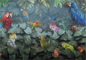 Fotótapéta Flizelin Dekoratív tapéta Egzotikus dzsungel 312x219 Ragasztó