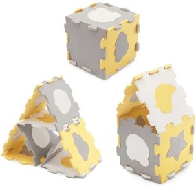 KINDERKRAFT select - Hab puzzle LUNO 30db szürke/sárga