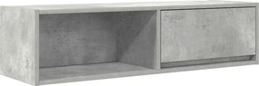vidaXL betonszürke szerelt fa TV-szekrény 100x31x25,5cm